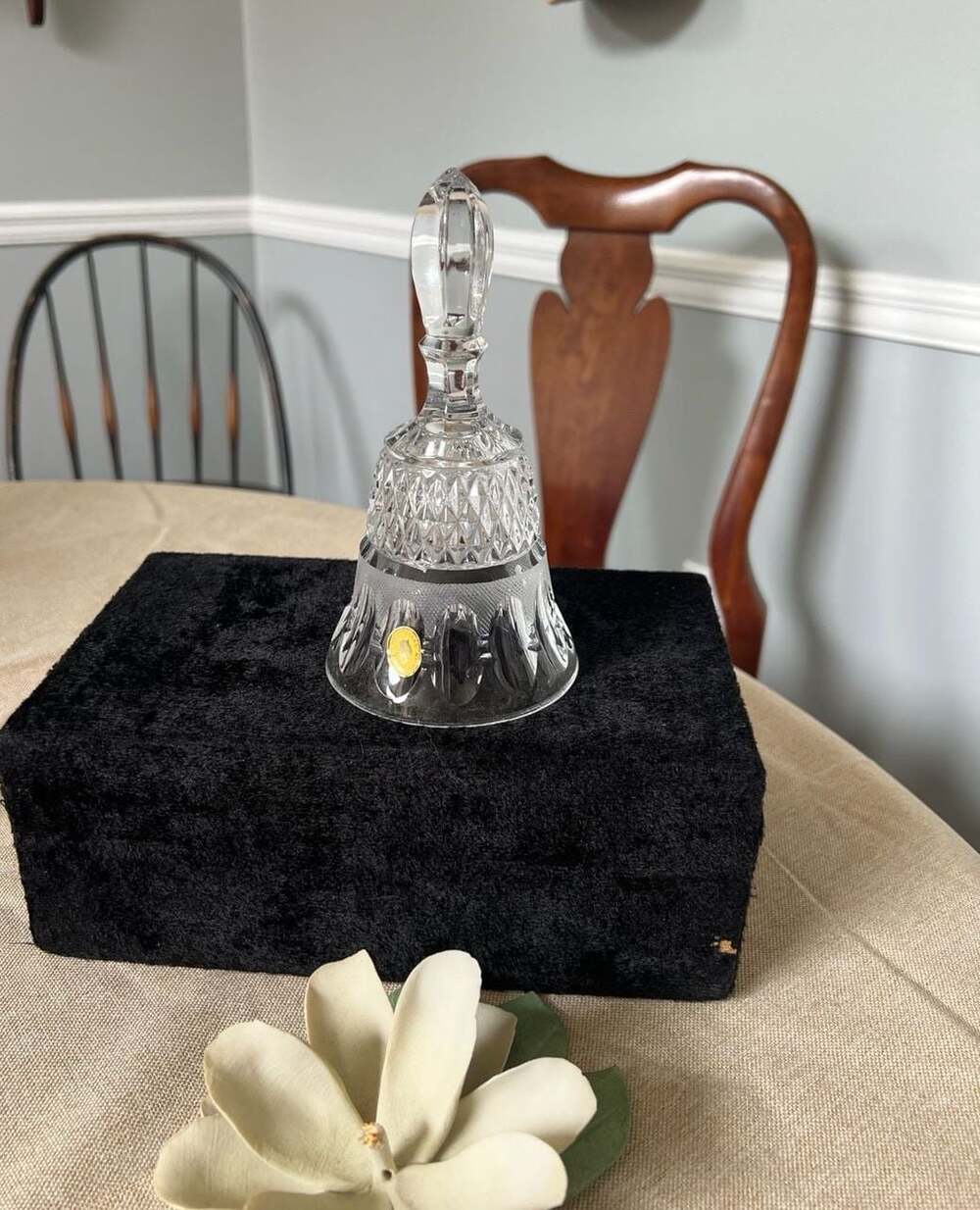 Anna Hutte Vintage Hand Cut Lead Crystal Bell 24% Bleikristall Germany